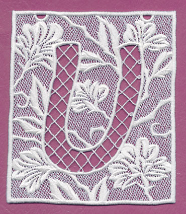 Bunting Letter U (Lace) - Image 3