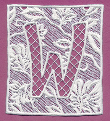Bunting Letter W (Lace) - Image 3