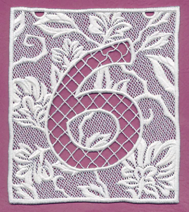Bunting Number 6 (Lace)