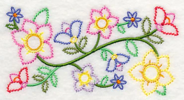 Bursting into Bloom Border (Vintage) - Image 4