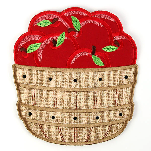 Bushel of Apples Trivet (In-the-Hoop) - Image 7