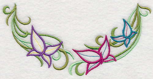 Butterflies and Vines Neckline (V-Neck) - Image 2