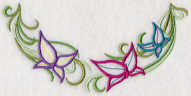 Butterflies and Vines Neckline (V-Neck) - Image 3