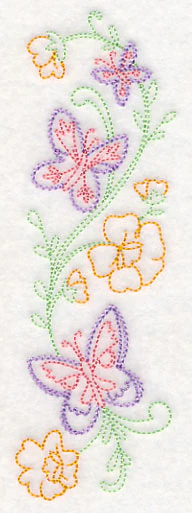 Butterfly and Blooms Spray (Vintage) - Image 4
