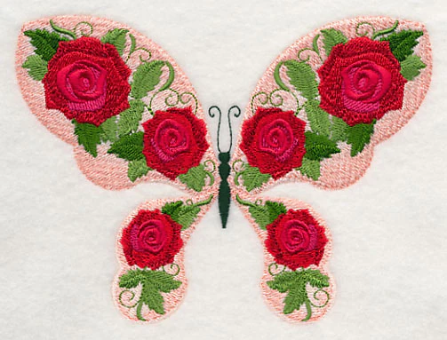 Butterfly and Roses - Image 3