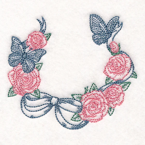 Butterfly and Roses Wreath - Image 6