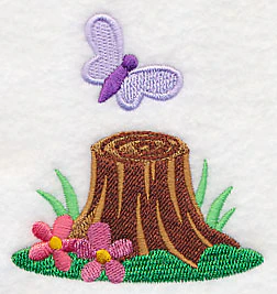 Butterfly and Tree Stump - Image 2