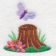 Butterfly and Tree Stump - Image 3