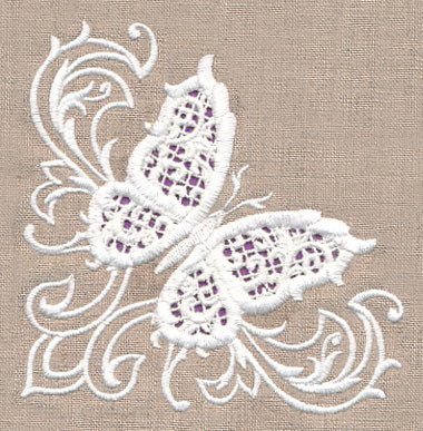 Butterfly Beauty Corner (Cutwork) - Image 2