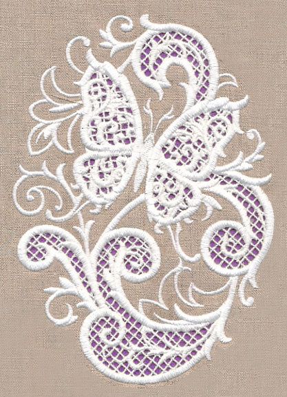 Butterfly Beauty Oval (Cutwork) - Image 3