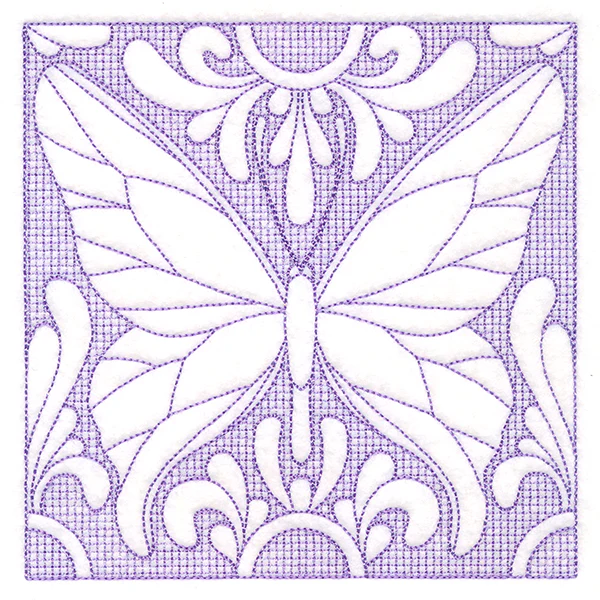 Butterfly Beauty Square 1 (Trapunto) - Image 3