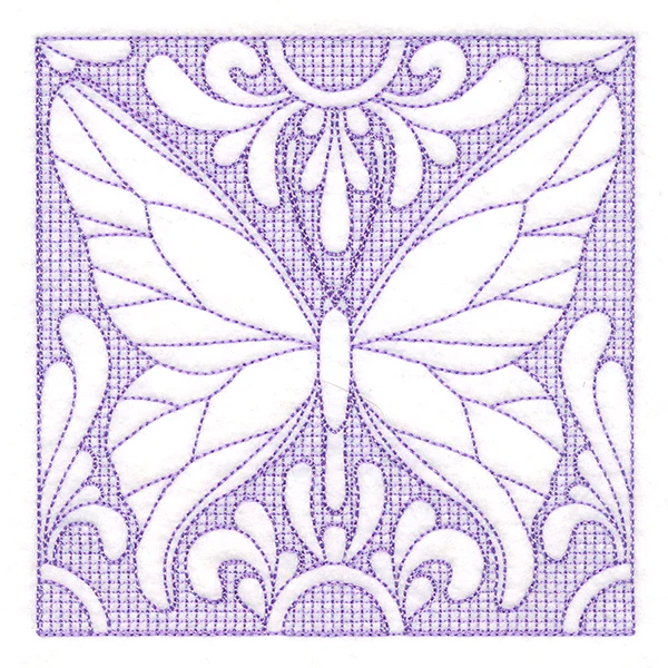 Butterfly Beauty Square 1 (Trapunto) - Image 4
