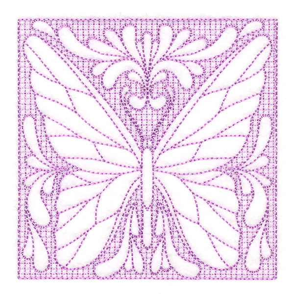 Butterfly Beauty Square 2 (Trapunto) - Image 5