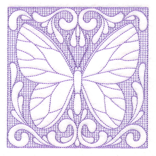 Butterfly Beauty Square 4 (Trapunto) - Image 4
