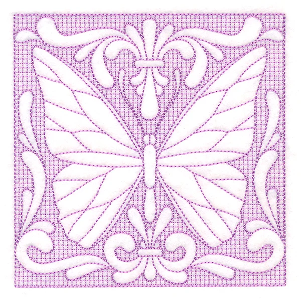 Butterfly Beauty Square 5 (Trapunto) - Image 4