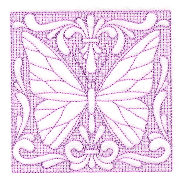 Butterfly Beauty Square 5 (Trapunto) - Image 5