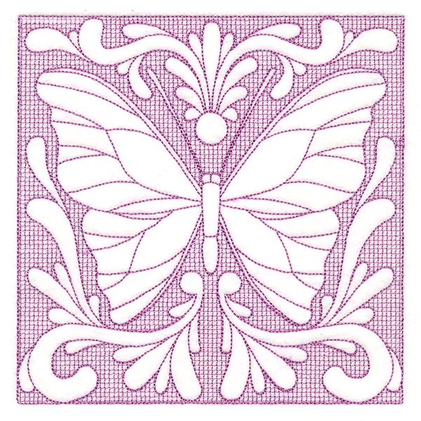 Butterfly Beauty Square 6 (Trapunto) - Image 2