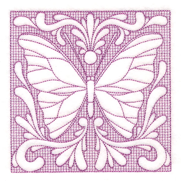 Butterfly Beauty Square 6 (Trapunto) - Image 4
