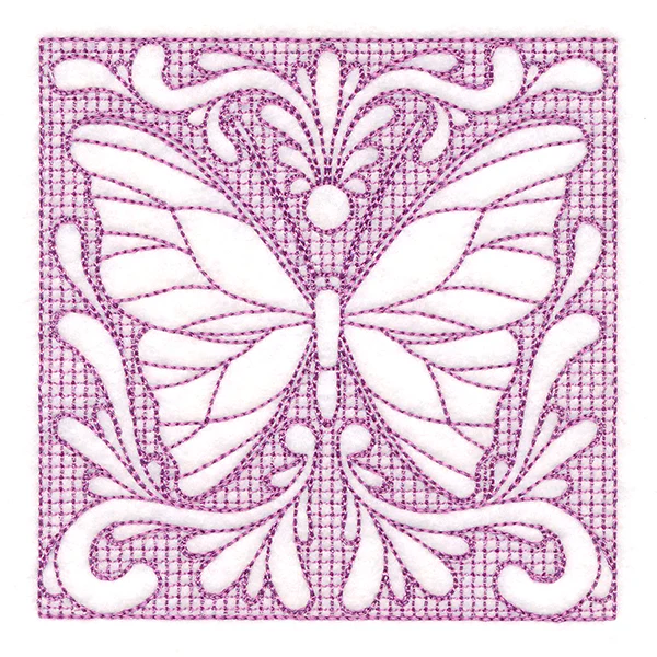 Butterfly Beauty Square 6 (Trapunto) - Image 5