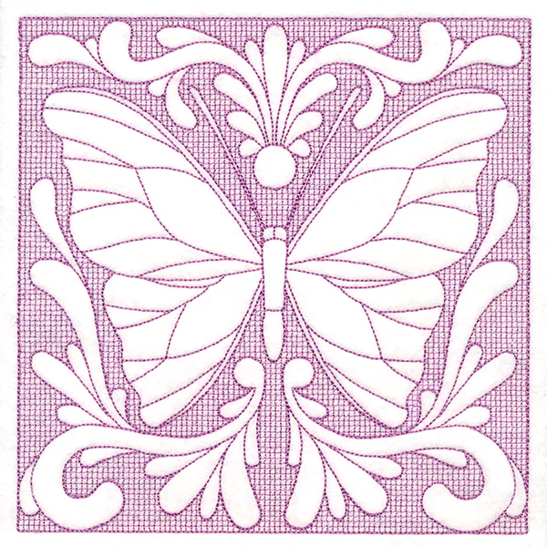 Butterfly Beauty Square 6 (Trapunto) - Image 6