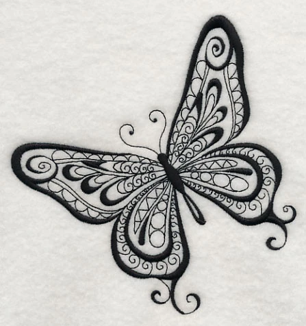 Butterfly Elegance (Blackwork) - Image 4