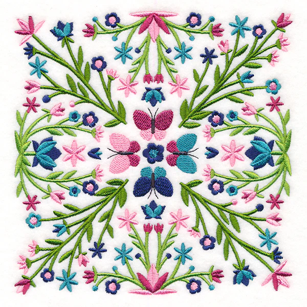 Butterfly Kaleidoscope Square - Image 3
