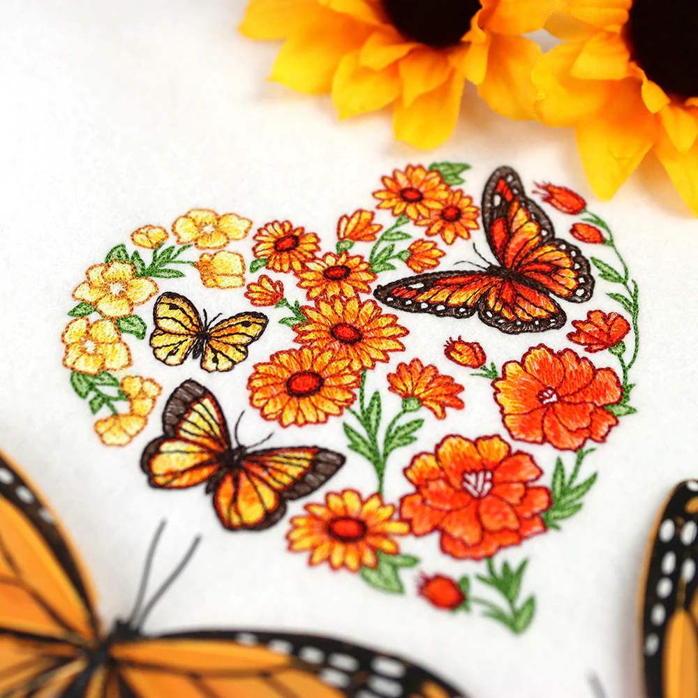 Butterfly Meadow Heart - Image 2