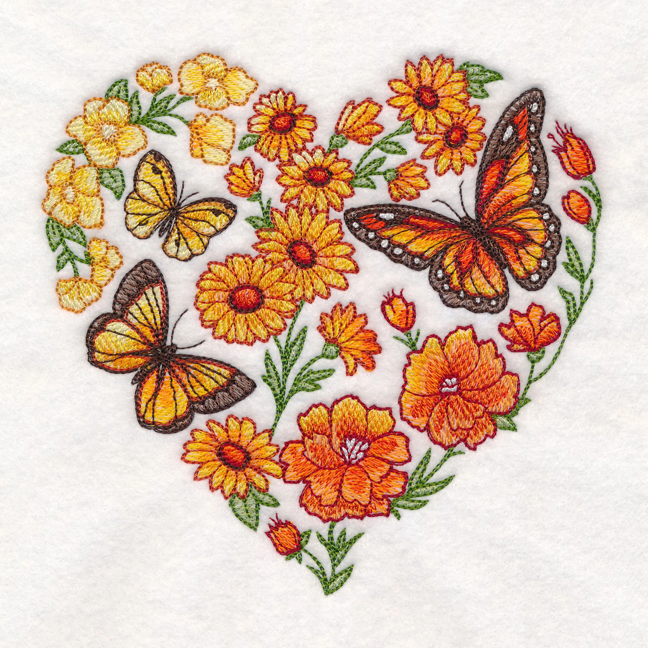 Butterfly Meadow Heart - Image 4