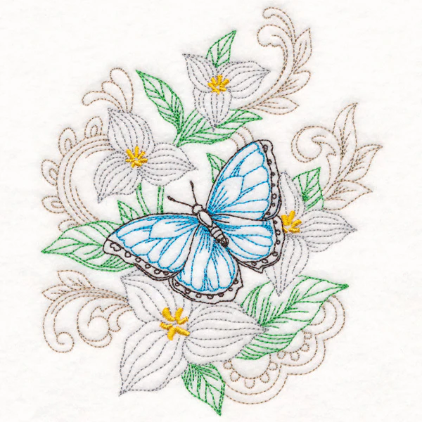 Butterfly & Trillium (Vintage) - Image 5