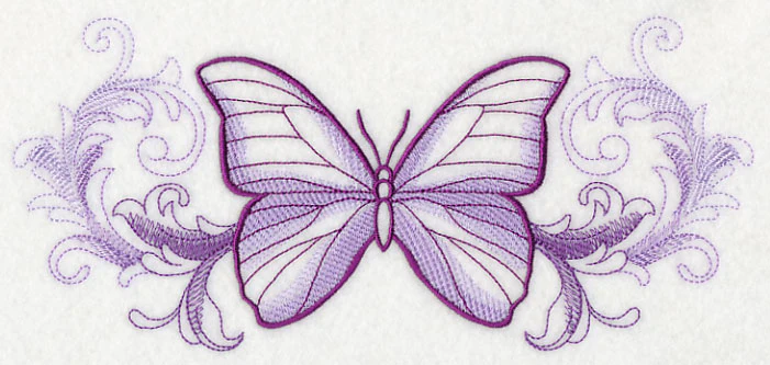 Butterfly with Baroque Background - Image 2