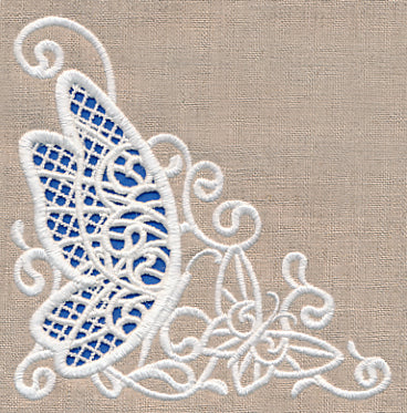 Butterfly Wonder Corner (Cutwork) - Image 2