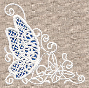 Butterfly Wonder Corner (Cutwork) - Image 3