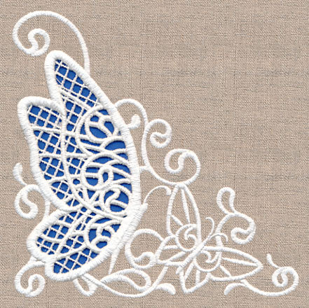 Butterfly Wonder Corner (Cutwork) - Image 4