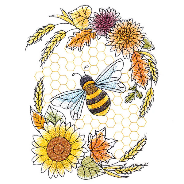 Buzzing Bee and Autumn Blooms Feature - Image 3