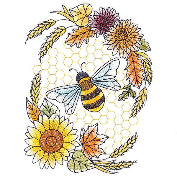 Buzzing Bee and Autumn Blooms Feature - Image 5