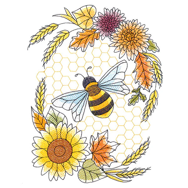 Buzzing Bee and Autumn Blooms Feature - Image 7