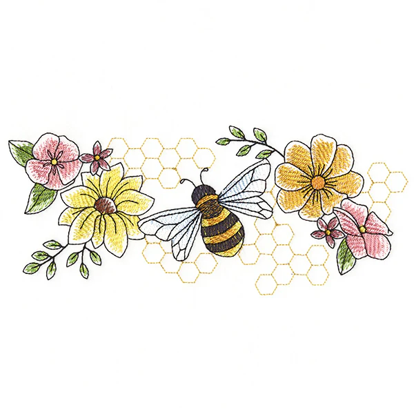 Buzzing Bee and Blooms Border - Image 5