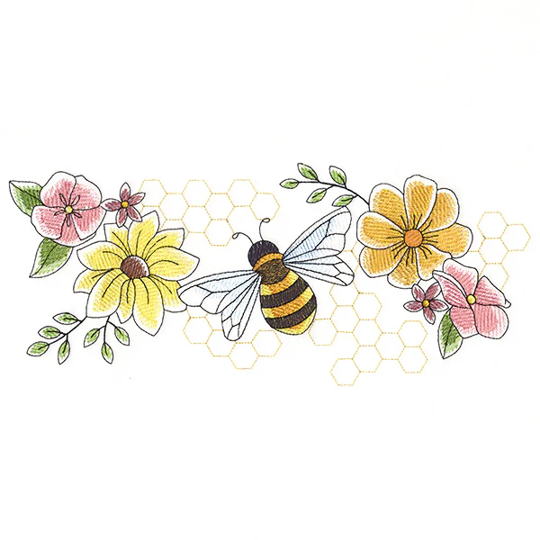 Buzzing Bee and Blooms Border - Image 9