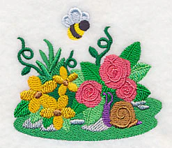 Buzzing Bee and Flowers - Image 3