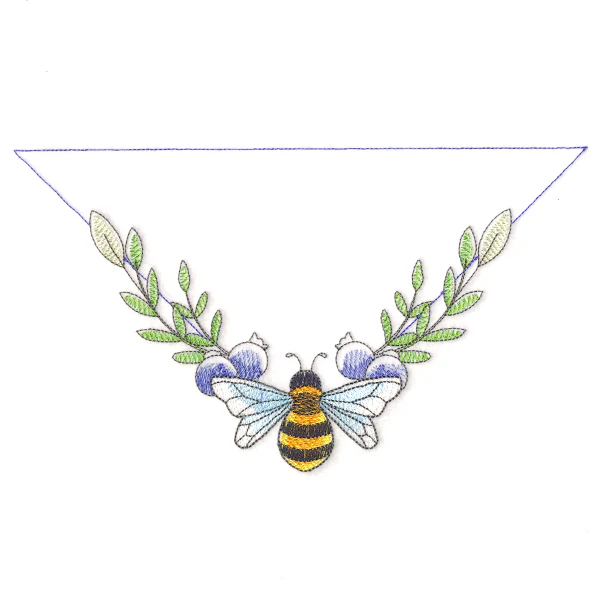 Buzzing Bee & Blueberries Corner Label - Image 2