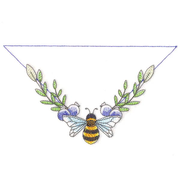 Buzzing Bee & Blueberries Corner Label - Image 4
