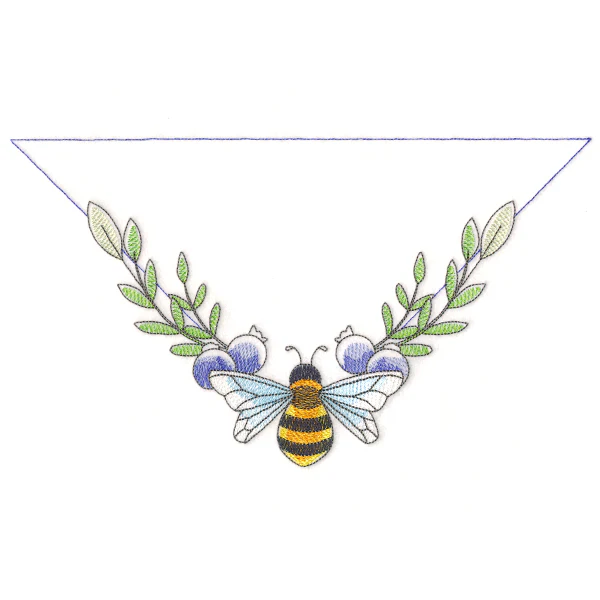 Buzzing Bee & Blueberries Corner Label - Image 5