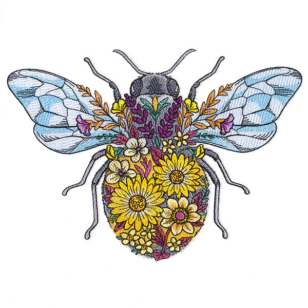 Buzzing Bee in Flowers