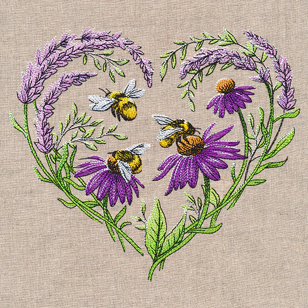 Buzzing Blossoms Heart - Image 7