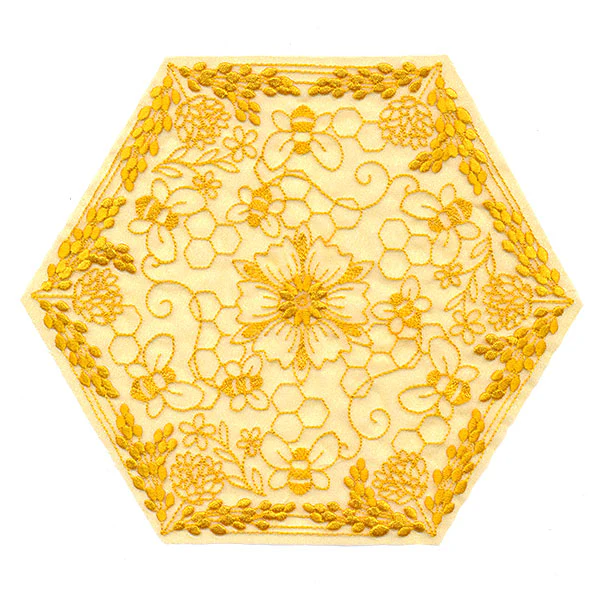 Buzzing Details Honeybee Doily (Organza) - Image 5