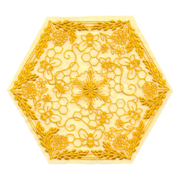 Buzzing Details Honeybee Doily (Organza) - Image 7