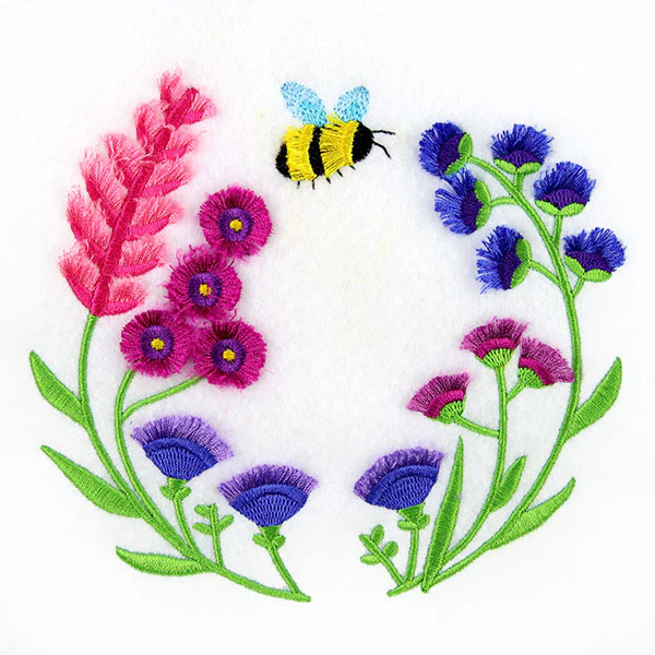 Buzzing with Sunshine Flowers Wreath (Fringe) - Image 3