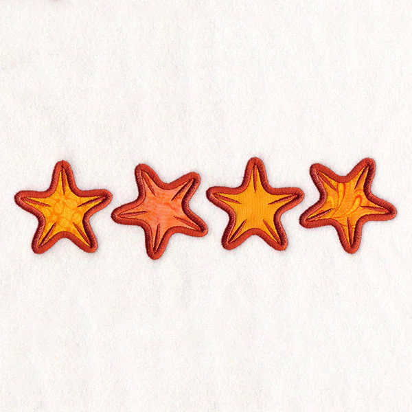By the Sea Border - Starfish (Applique)