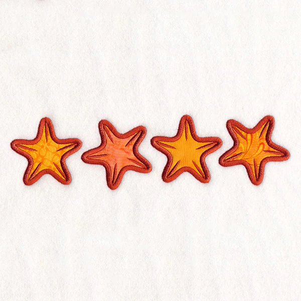 By the Sea Border - Starfish (Applique) - Image 2