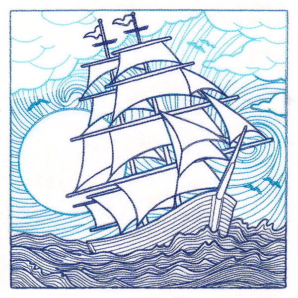 By The Seashore - Ship Etching - Image 3